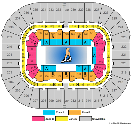 Greensboro Coliseum At Greensboro Coliseum Complex Figure Skating Zone Seating Chart